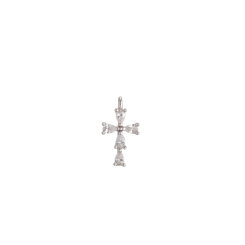 Mini Silver Cross Charm