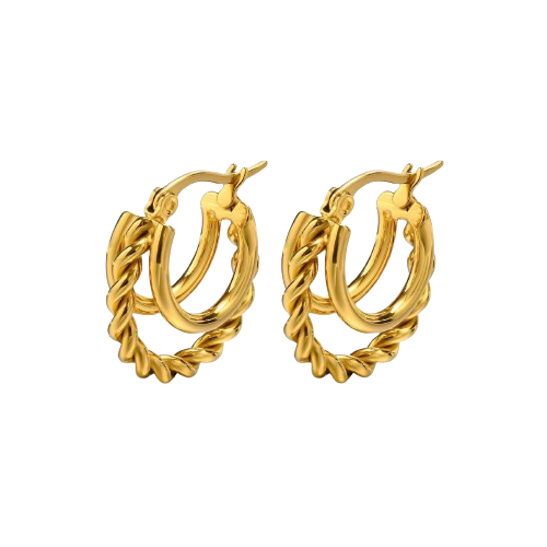 Twisted Triple Earrings